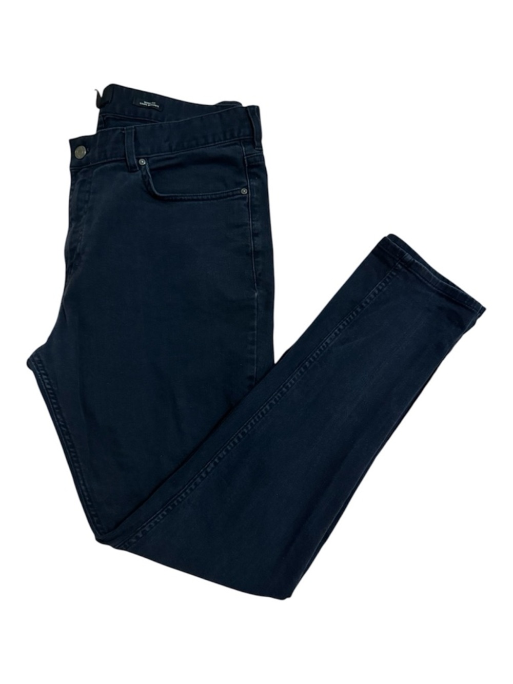 Men’s H&M dark navy blue skinny fit straight leg cotton Jean pants 34/30